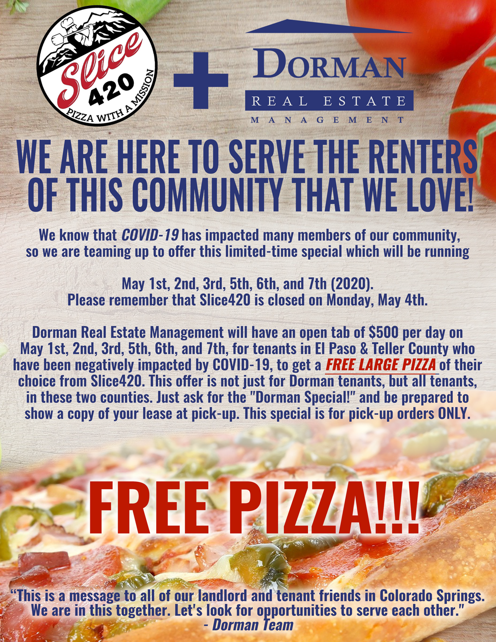 WE ARE HERE TO SERVE!